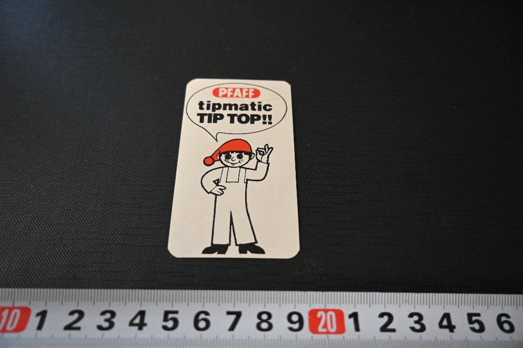 sticker naaimachine PFAFF tipmatic tip top !!, Ophalen of Verzenden, Zo goed als nieuw