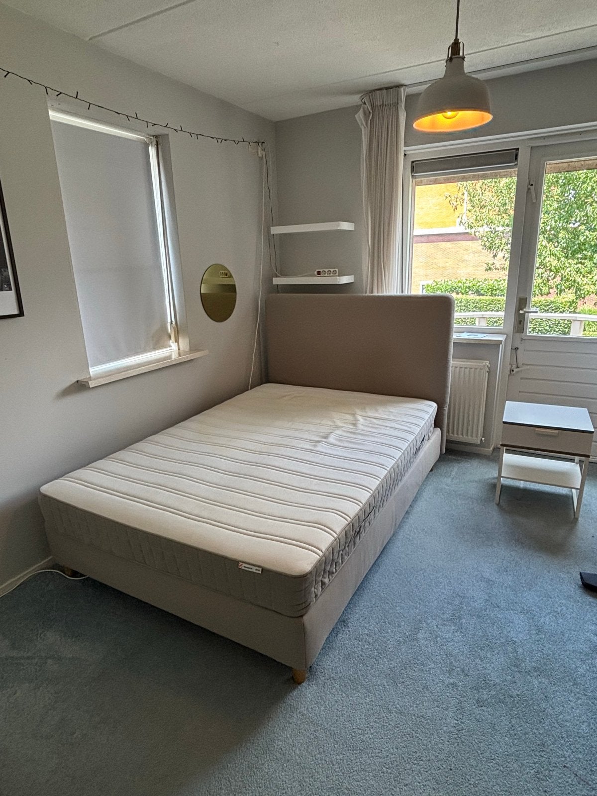 IKEA Twijfelaar bed met Hamarvik matras 140x200, Huis en Inrichting, Ophalen, Gebruikt, 140 cm, Twijfelaar
