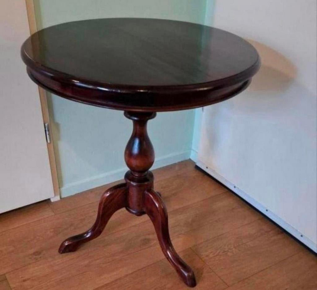 Charmante Franse wijntafel / bijzettafel. De tafel is 65 cm, Ophalen, Gebruikt, 50 tot 100 cm, Rond