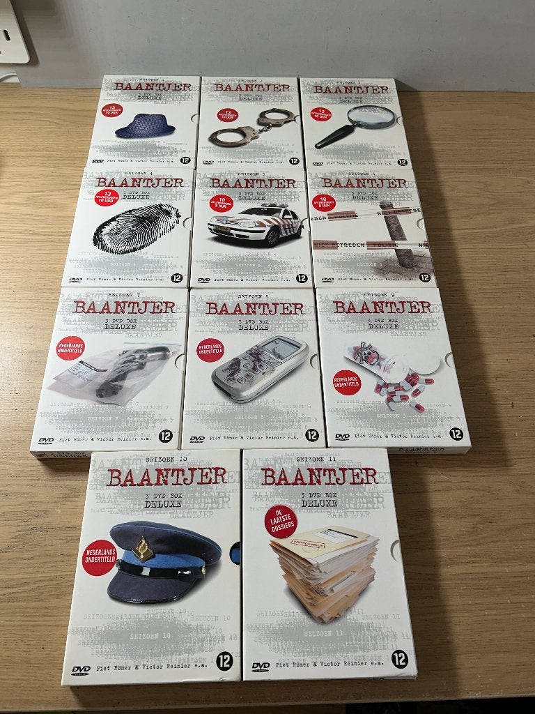 DVD Baantjer Seizoen 1 t/m 11 - de Complete Collectie, Alle leeftijden, Ophalen of Verzenden, Zo goed als nieuw