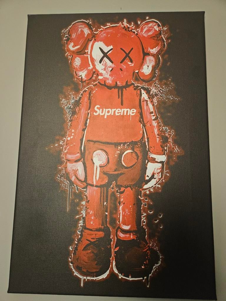 3 Kaws canvas 4466, Antiek en Kunst, Kunst | Overige Kunst, Ophalen