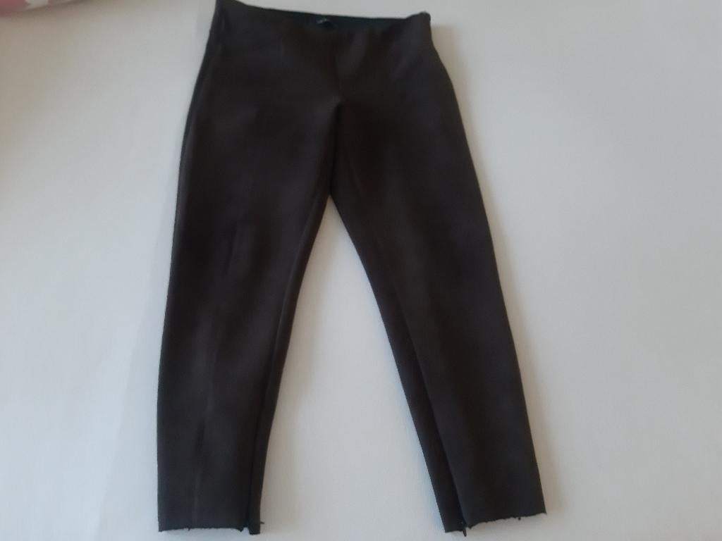 donkerbruine broek Zara maat XL  elastische taille, Ophalen, Bruin, Zara, Maat 46/48 (XL) of groter