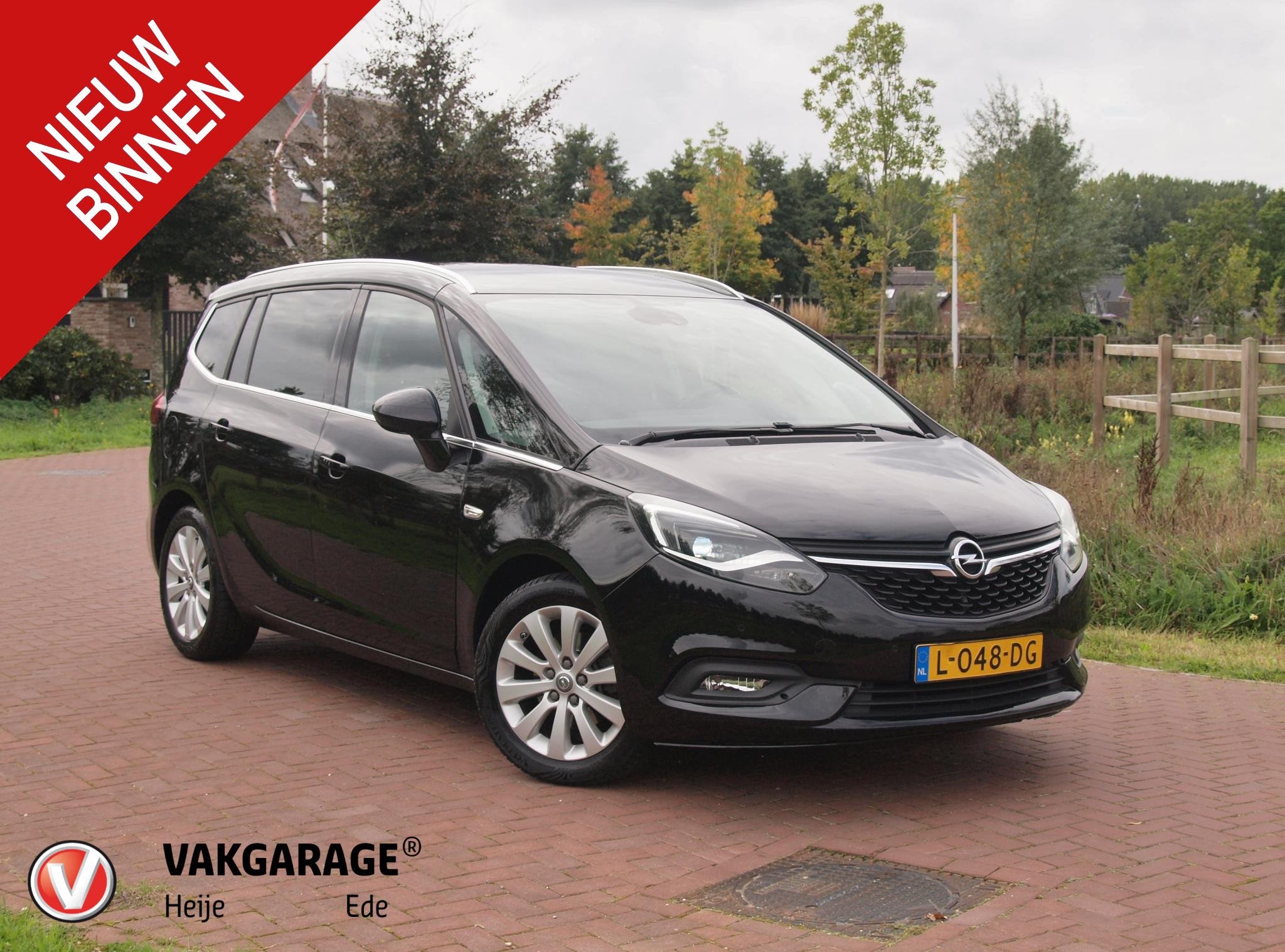 Opel Zafira 1.4 Turbo Online Edition 7p. | 7-persoons | Came, 4 cilinders, 7 stoelen, Zwart, Bedrijf