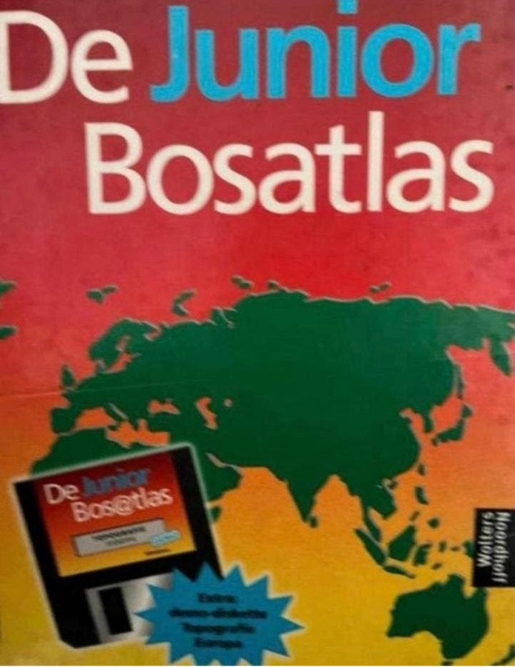 De Junior Bosatlas - Wereldkaart en Europa, Boeken, Atlassen en Landkaarten, Ophalen of Verzenden, Gelezen, 2000 tot heden, Bosatlas