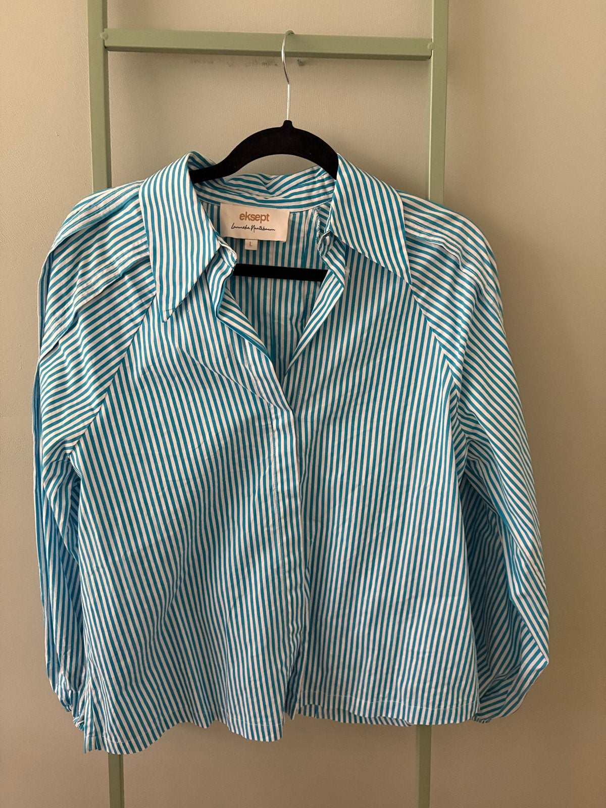 Eksept Lonneke Nooteboom blouse, maat L, Kleding | Dames, Ophalen of Verzenden, Zo goed als nieuw, Maat 42/44 (L), Blauw