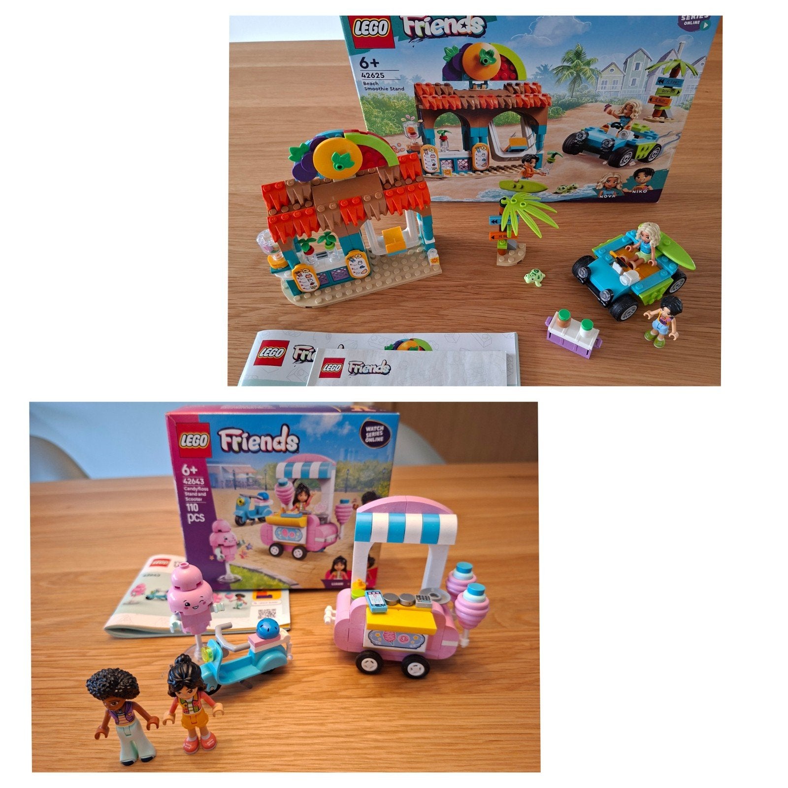 LEGO Friends 42625 & 42643, Ophalen of Verzenden, Zo goed als nieuw, Compleet, Lego