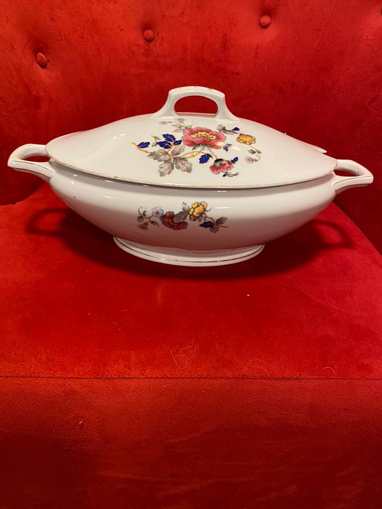 Jager,dekschaal/terrine,antiek/vintage,lengte 38 cm, Ophalen of Verzenden