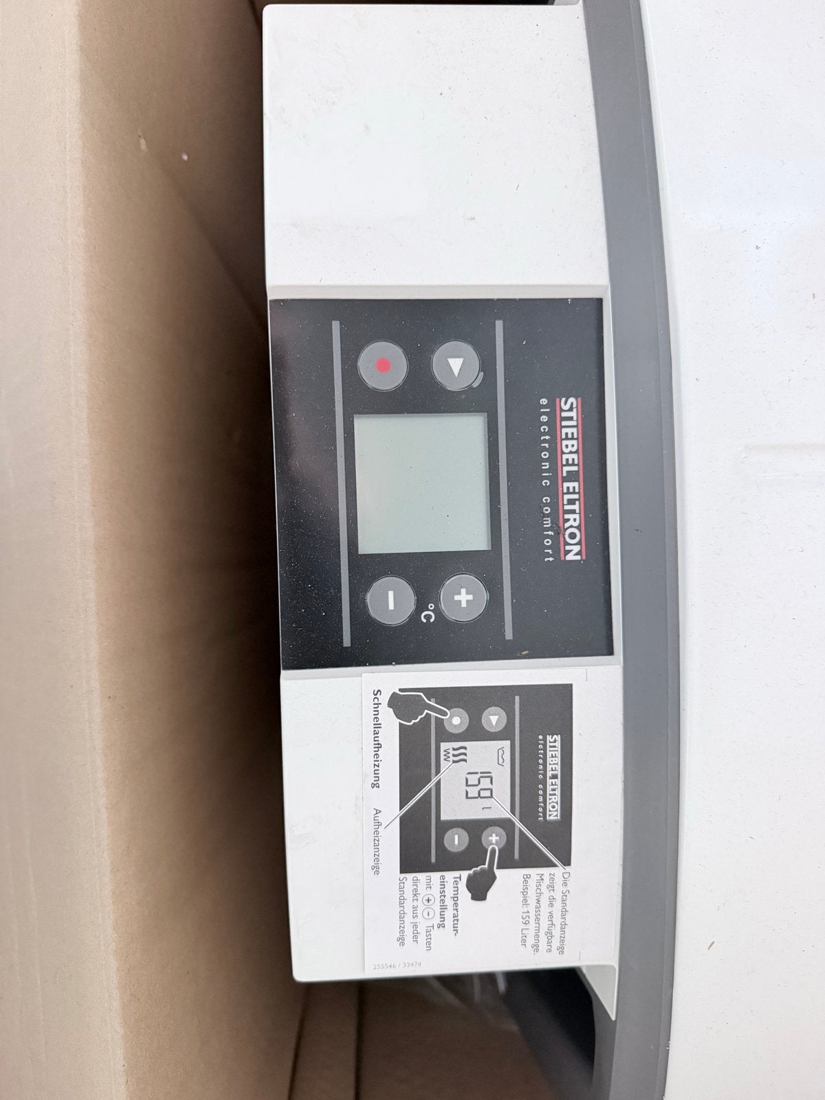Stiebel Eltron SHZ 100 LCD wandgemonteerde elektrische boile, Ophalen, 100 liter of meer, Nieuw, Boiler