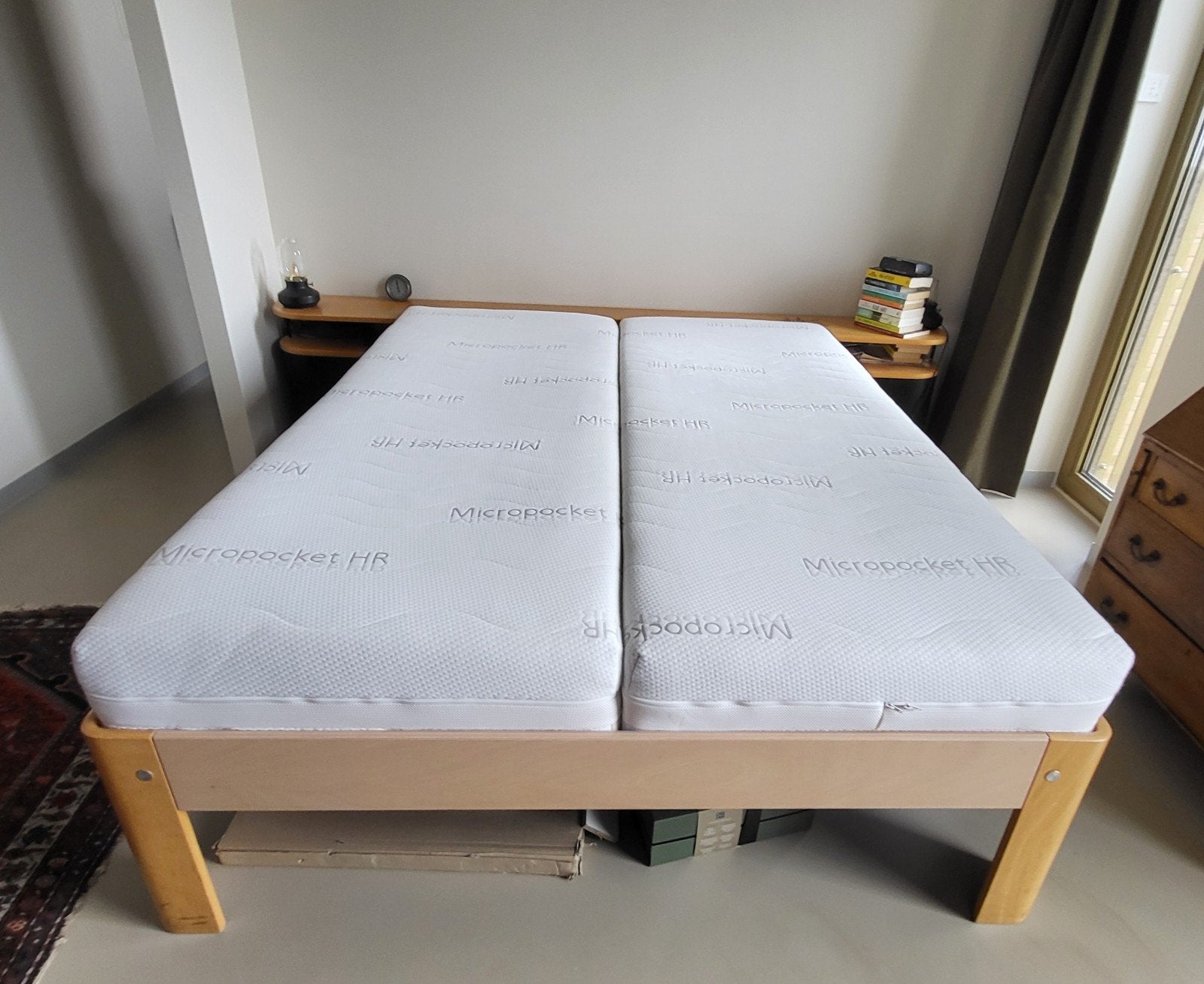 Auping Auronde bed 160x200 met nachtkastjes, Ophalen, Gebruikt, Tweepersoons, 160 cm