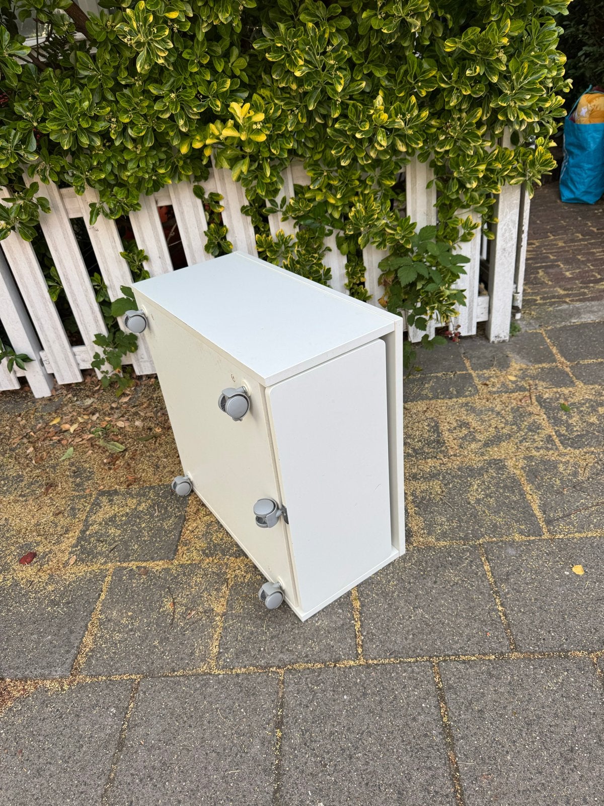 Wit ladeblok op wielen - Handig en compact, Ophalen, Minder dan 50 cm, Gebruikt, 50 tot 100 cm