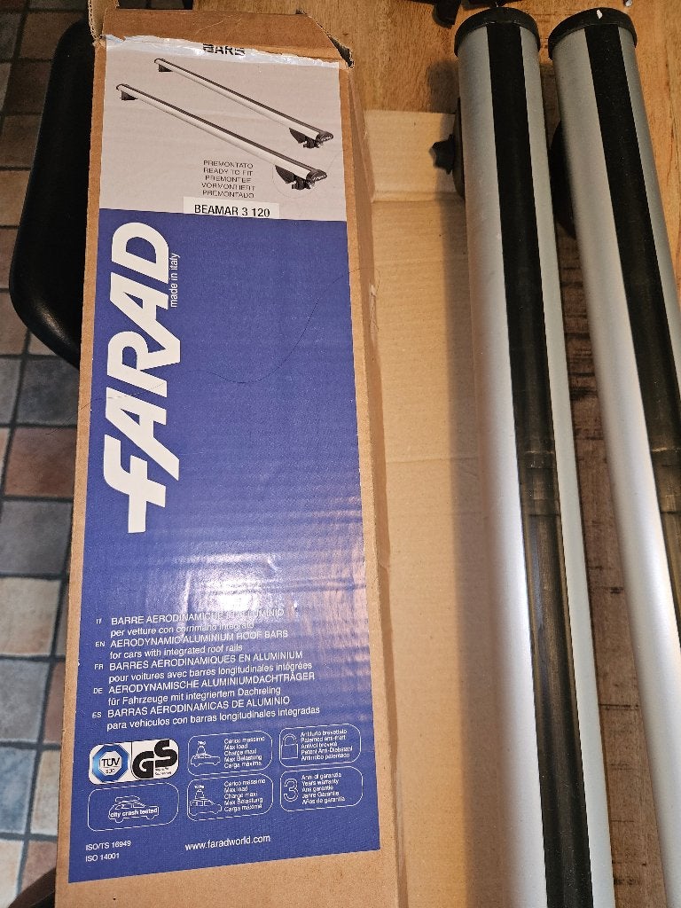 Farad Beamer 3 120 dakdragers, Ophalen, Gebruikt