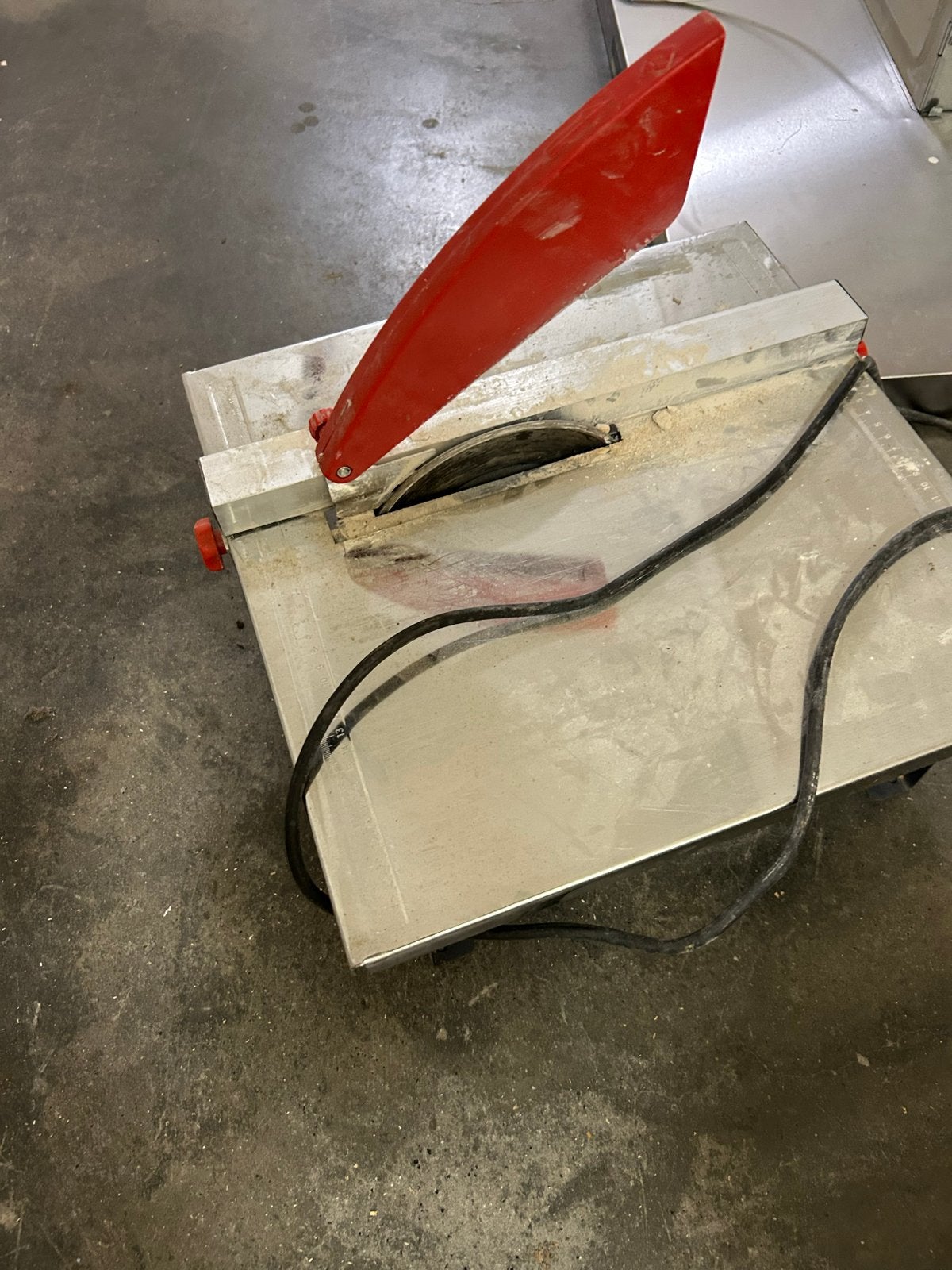 Rubi ND 180 tegelzaag, Ophalen, Gebruikt