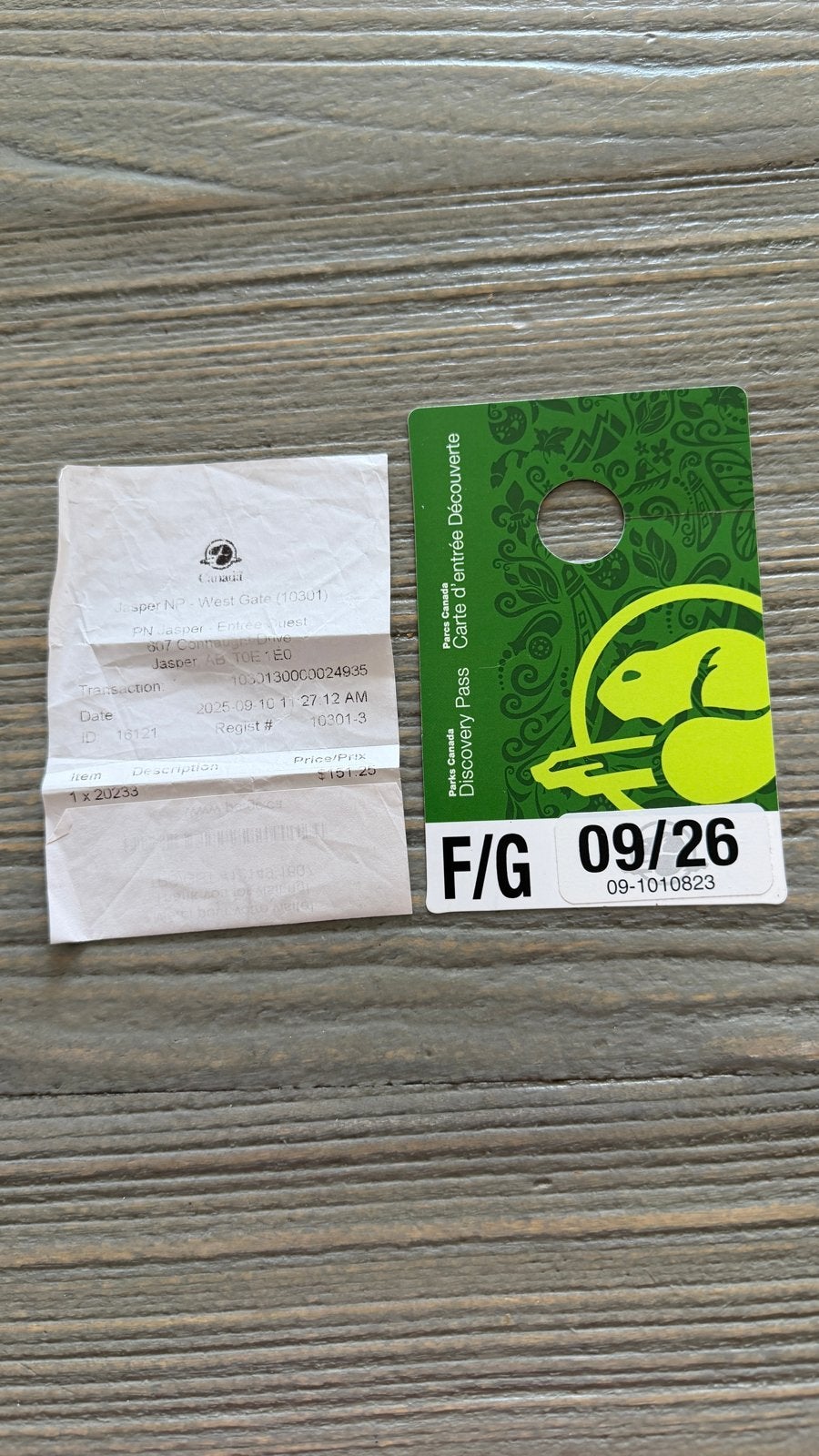 Pas Nationale Parken Canada. Discoverypas Canada 09/26, Drie personen of meer, Ticket of Toegangskaart