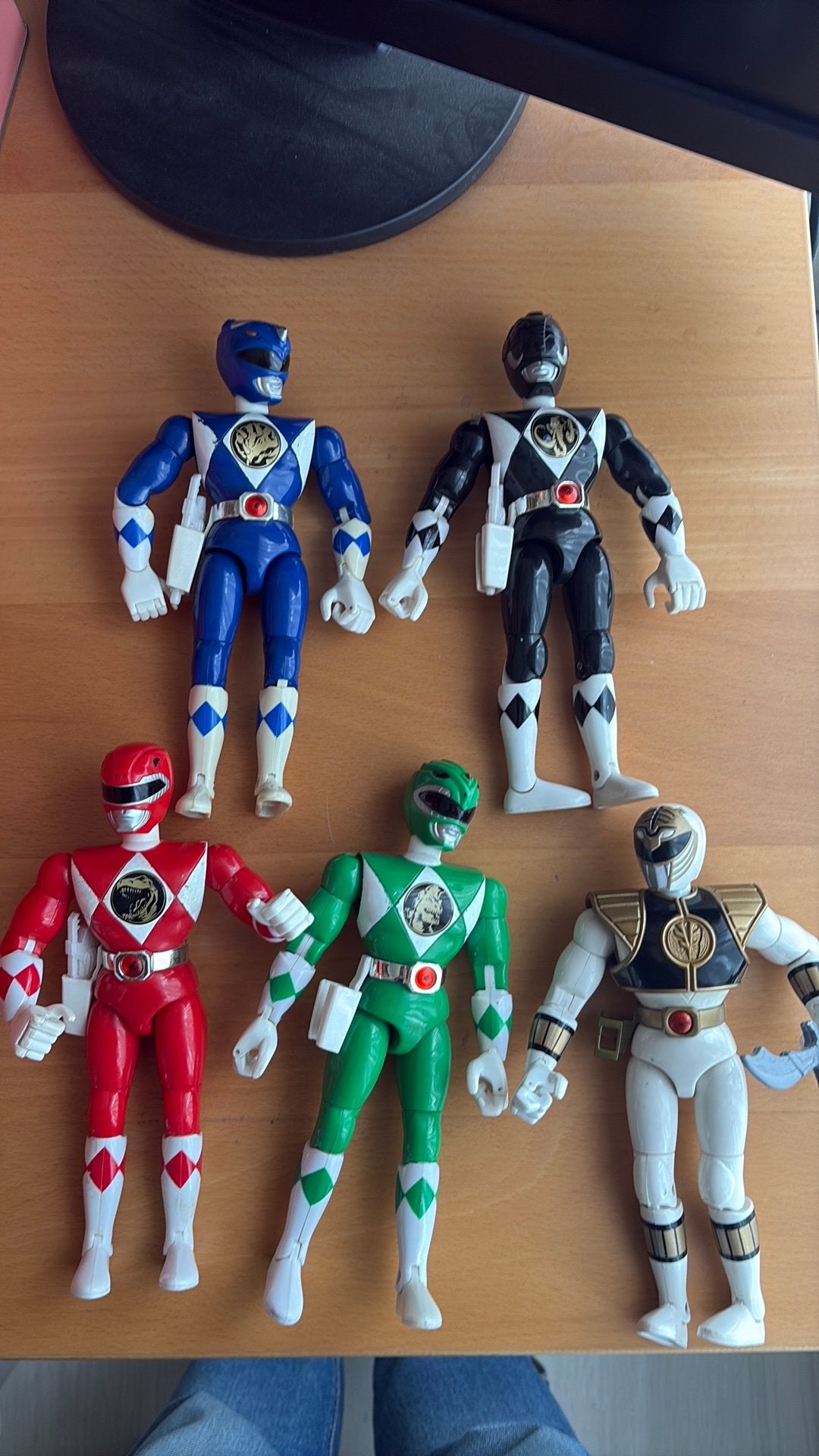 Set van 5 Power Rangers actiefiguren - Vintage speelgoed, Ophalen of Verzenden, Gebruikt