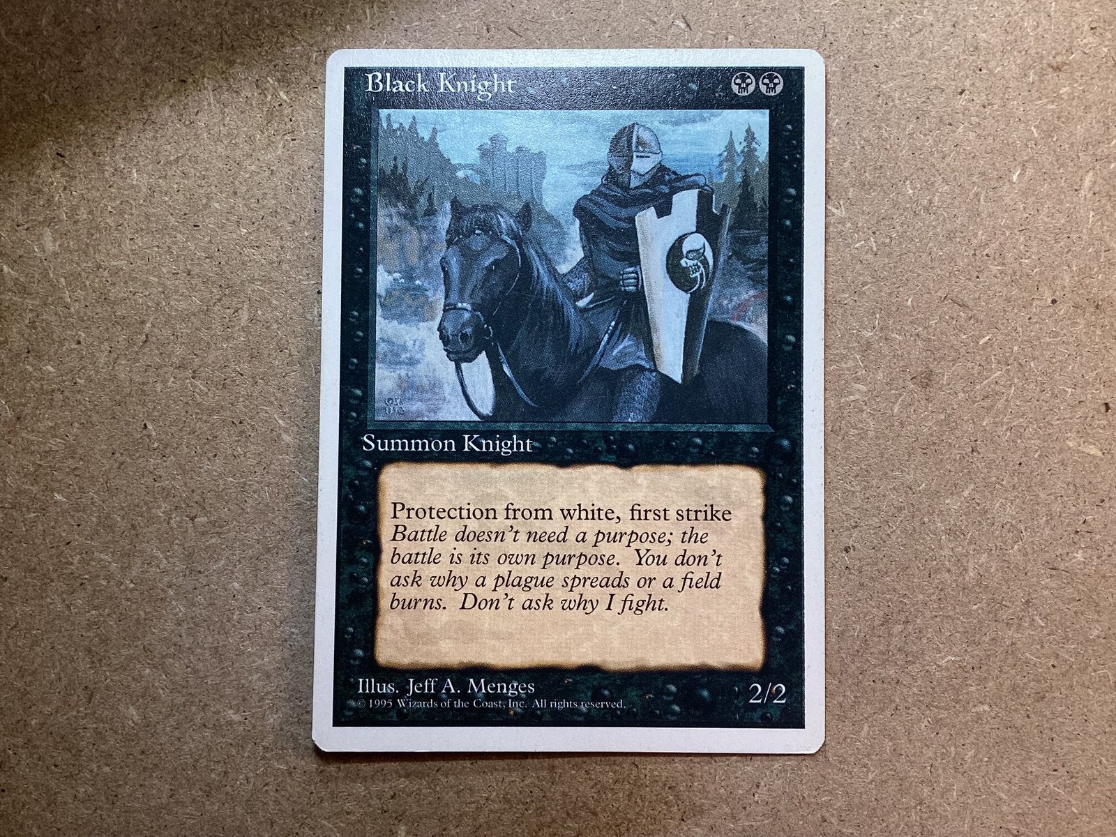 1x Black Knight (Good), Ophalen of Verzenden, Gebruikt, Losse kaart