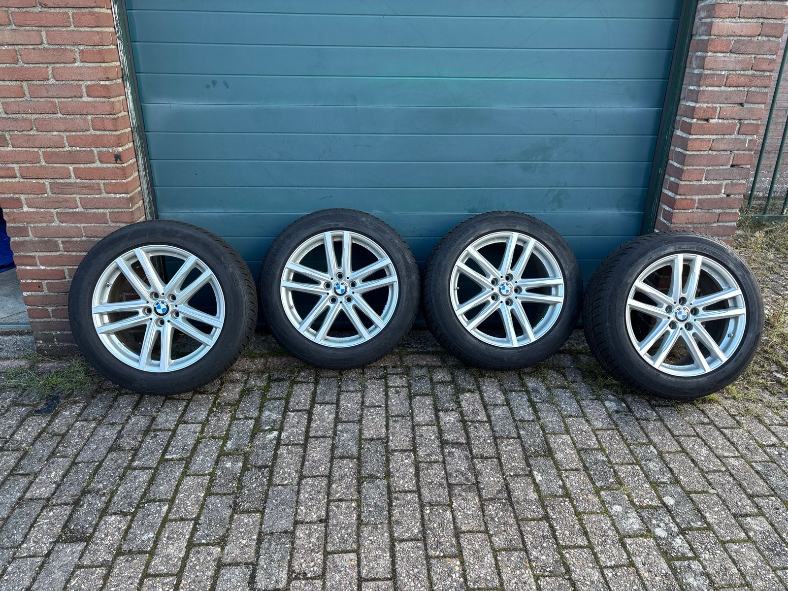 BMW X5 F15 19 inch velgen met winterbanden, Gebruikt, 255 mm, Banden en Velgen, Winterbanden