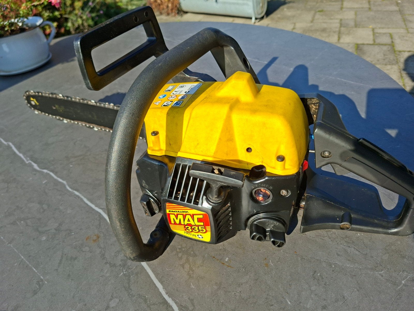 Gereviseerde McCulloch MAC 335 Kettingzaag + Extra Ke, Gebruikt, Ophalen of Verzenden, 30 tot 70 mm, 1200 watt of meer