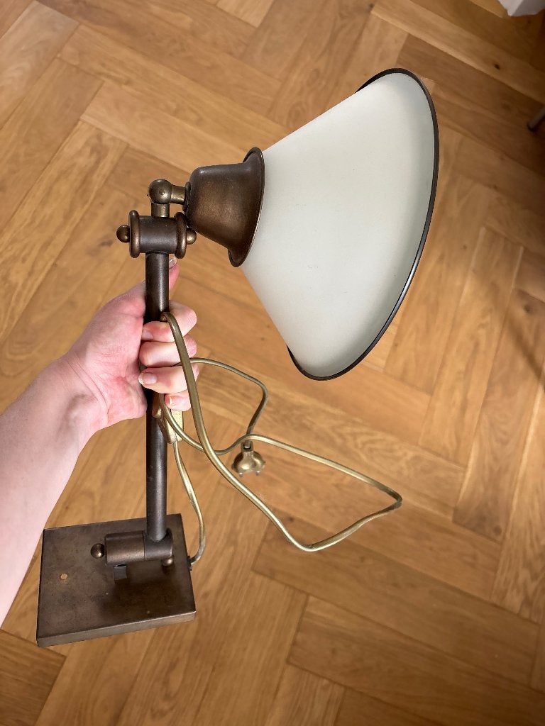 Wand lamp vintage, Ophalen, Gebruikt, Wandlamp, Goud