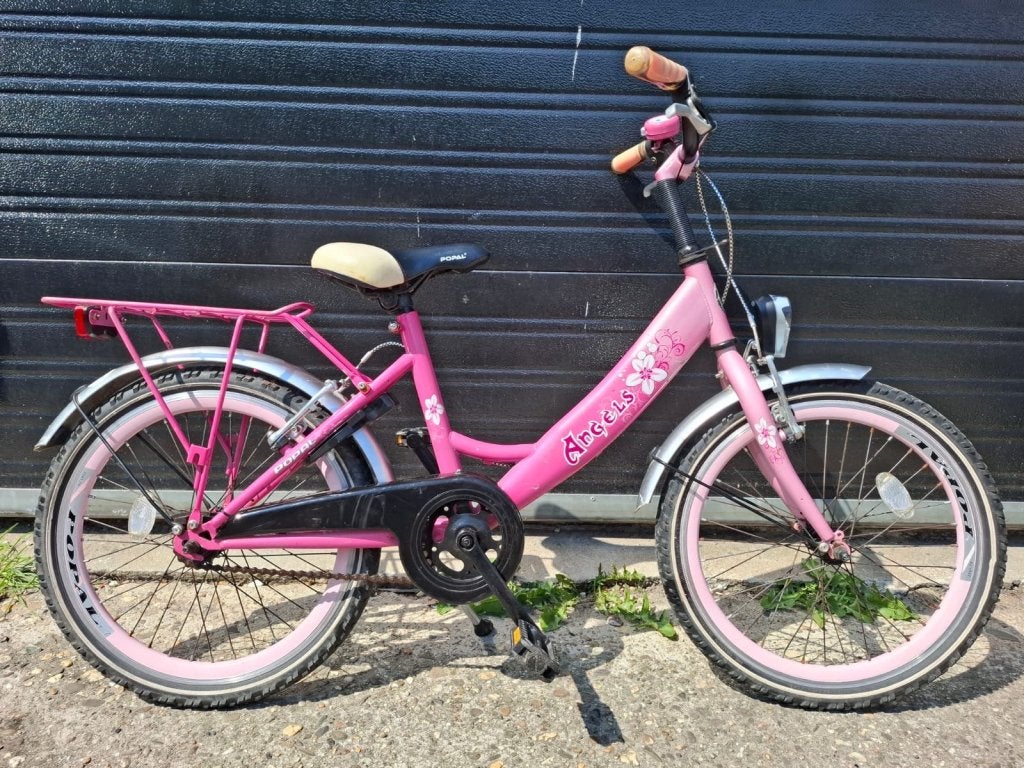 20 inch popal angel meisjesfiets, Terugtraprem, Niet ingevuld, Zo goed als nieuw, Popal