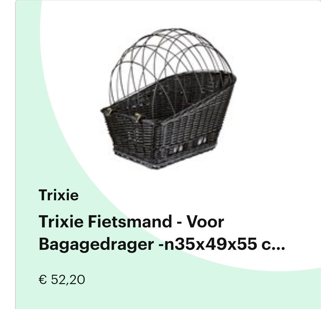 fiets mand  weinig gebruikt, Fietsen en Brommers, Ophalen, Zo goed als nieuw