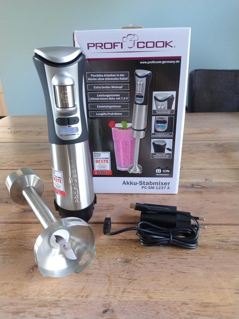 Nieuw in doos Draadloze Staafmixer ProfiCook PC-SM 1237 A, Ophalen of Verzenden, Blender