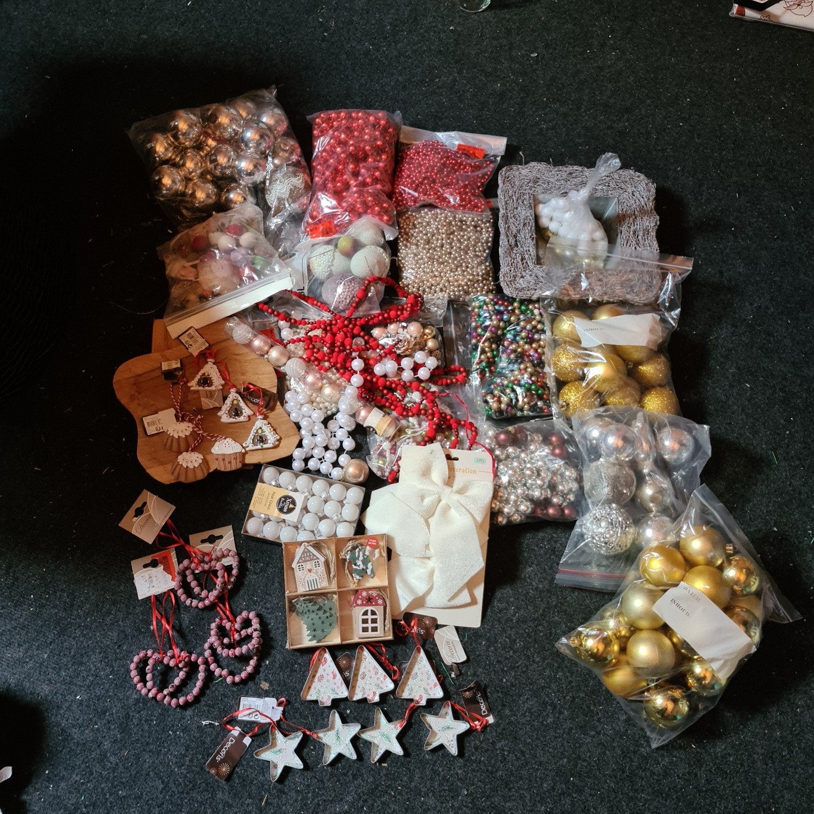 diverse kerst materiaal om te knutselen, Ophalen