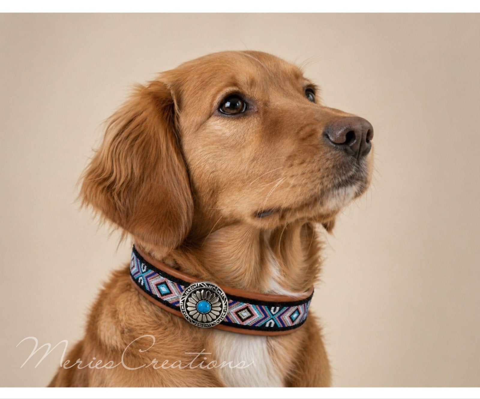 boho/ibiza style halsband / kleine en grote honden/biothane, Dieren en Toebehoren, Verzenden, Meriescreations, Meriescreations