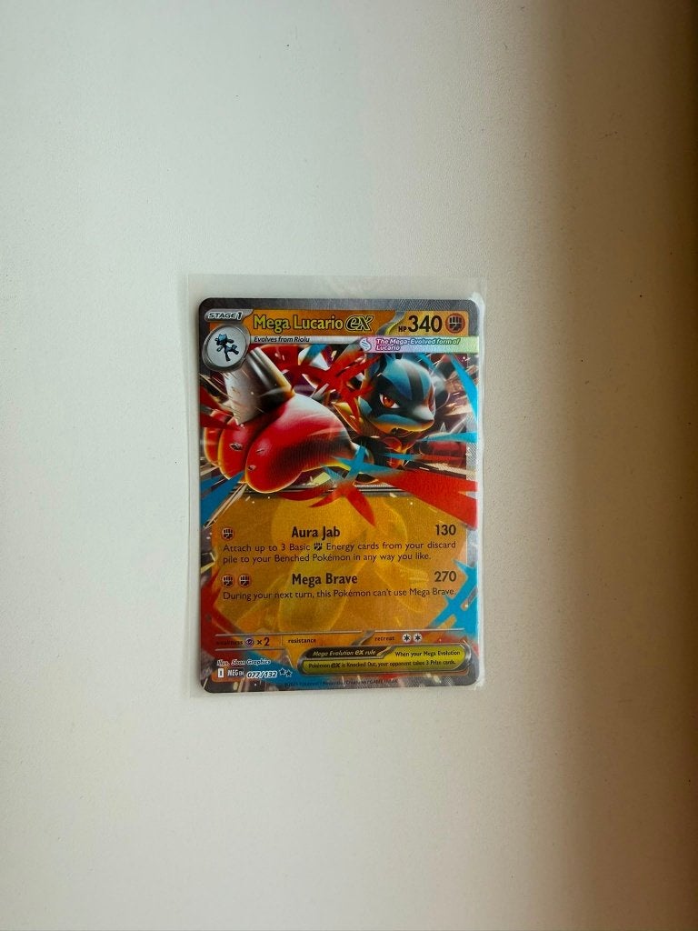 Mega Lucario EX 077 Mega Evolution, Ophalen of Verzenden, Nieuw, Meerdere kaarten