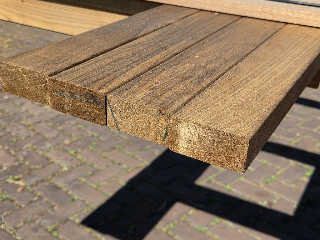 8 Hardhouten balken - geschaafd 3.3x6.6 cm - nr: HB19, Ophalen, 250 cm of meer, Balken, Hardhout