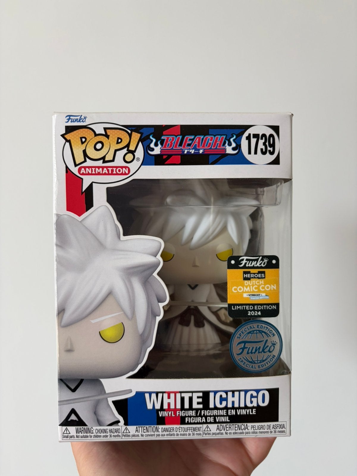 White ichigo funko pop (comic con limited edition), Ophalen of Verzenden, Nieuw