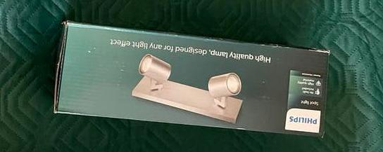 1x Philips dubbele spot nieuw in doos (GU10 led), Metaal of Aluminium, Nieuw, Ophalen of Verzenden, Led