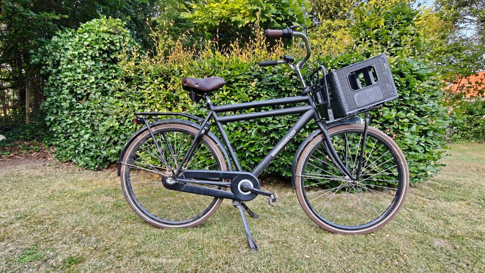 Sparta Pick-up fiets met krat en 3 versnellingen, Fietsen en Brommers, Ophalen, Terugtraprem, Sparta, Gebruikt