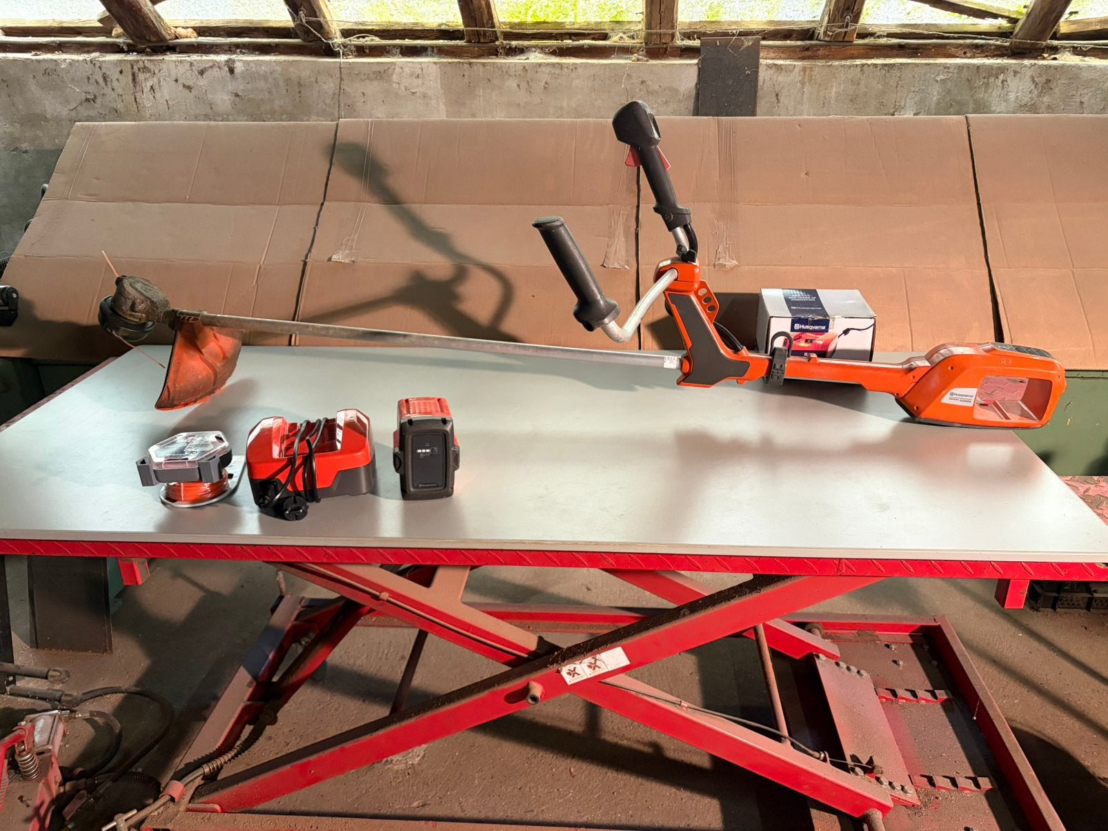 Husqvarna 520iRX bosmaaier, Tuin en Terras, Ophalen, Gebruikt, Accu