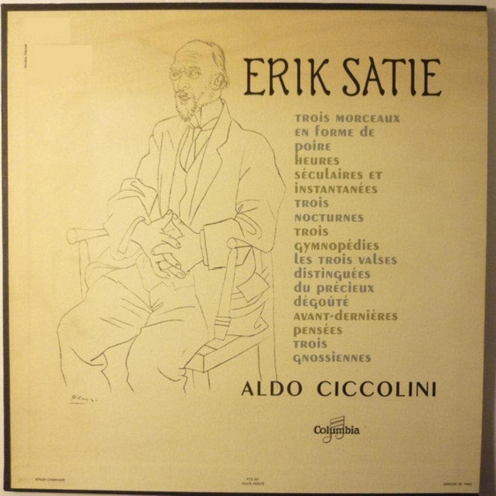 Erik Satie - Aldo Ciccolini, Kamermuziek, Ophalen of Verzenden, Zo goed als nieuw, 12 inch