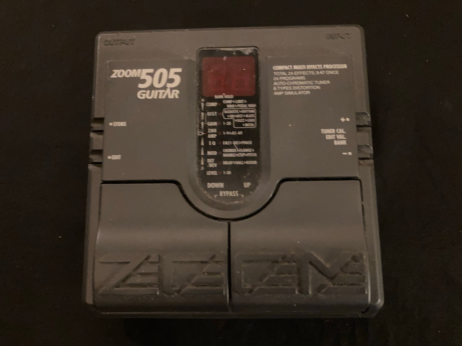 Zoom 505 Gitaar Multi-Effect Processor met Adapter, Ophalen, Gebruikt, Multi-effect