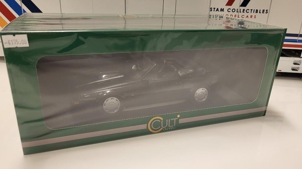 Cult Scale Models Aston Martin V8 Zagato Spyder Black - 1987, Overige merken, Auto, Ophalen of Verzenden, Zo goed als nieuw