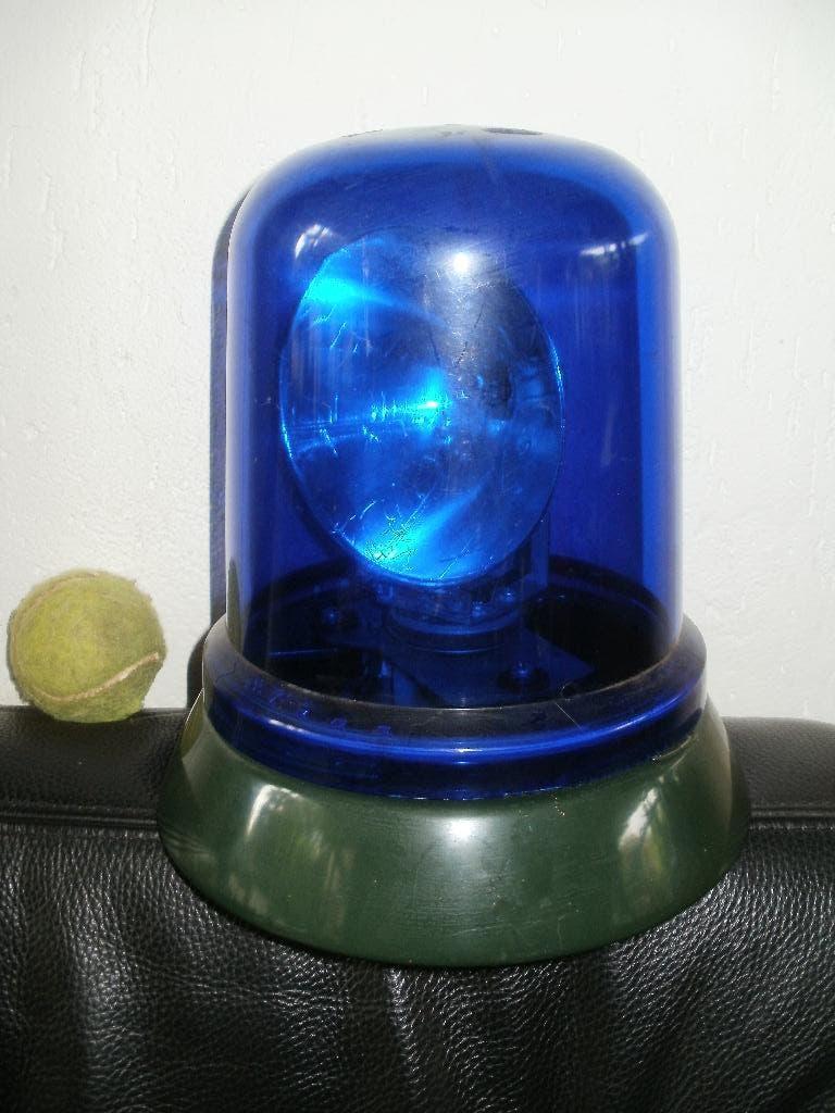 Hella zwaailamp, blauw, groot model, Ophalen of Verzenden, Gebruikt