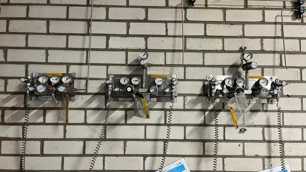 Linde reduceerventielen Stikstof Helium Argon, Doe-het-zelf en Verbouw, Compressors, Ophalen, Gebruikt, Minder dan 200 liter/min