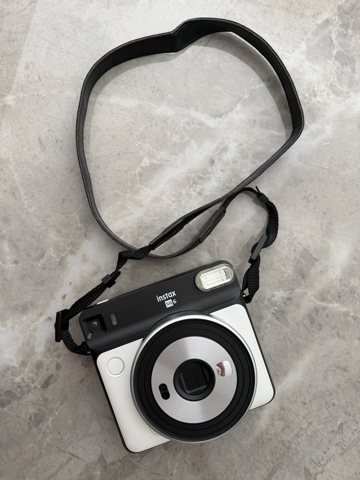Fujifilm Instax Square SQ6 Pearl White met case en album, Ophalen of Verzenden, Zo goed als nieuw, Polaroid, Fuji