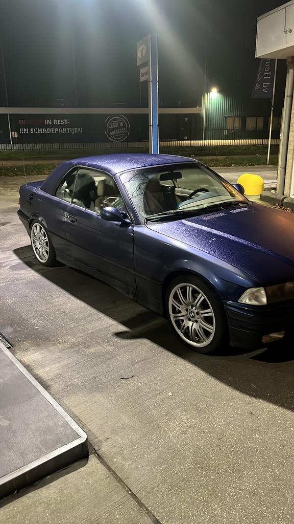 BMW 3-Serie 2.5 I 325 Cabriolet AUT E2 1993 Blauw, Auto's, BMW, Automaat, Achterwielaandrijving, Blauw, 1484 kg