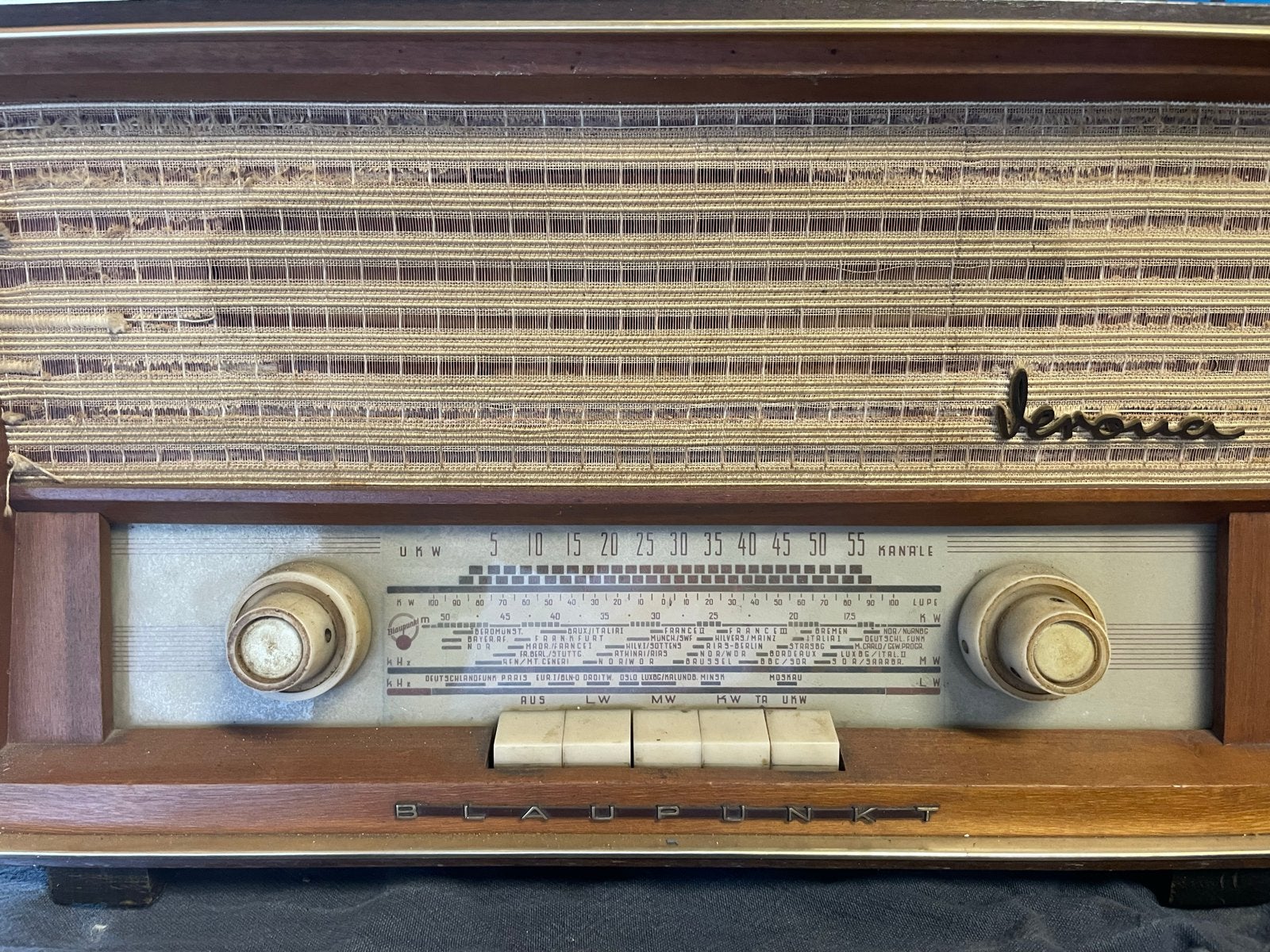 Blaupunkt Verona buizenradio - Vintage radio, Ophalen, Gebruikt, Radio