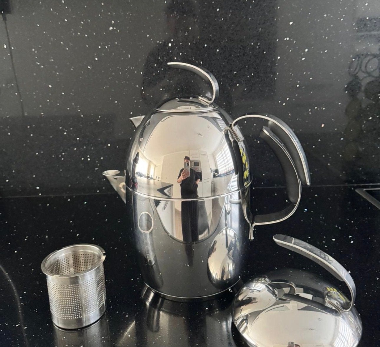 Turkse theepot - Zo goed als nieuw., Theepot/fluitketel, Verzenden, Zilver, Zo goed als nieuw