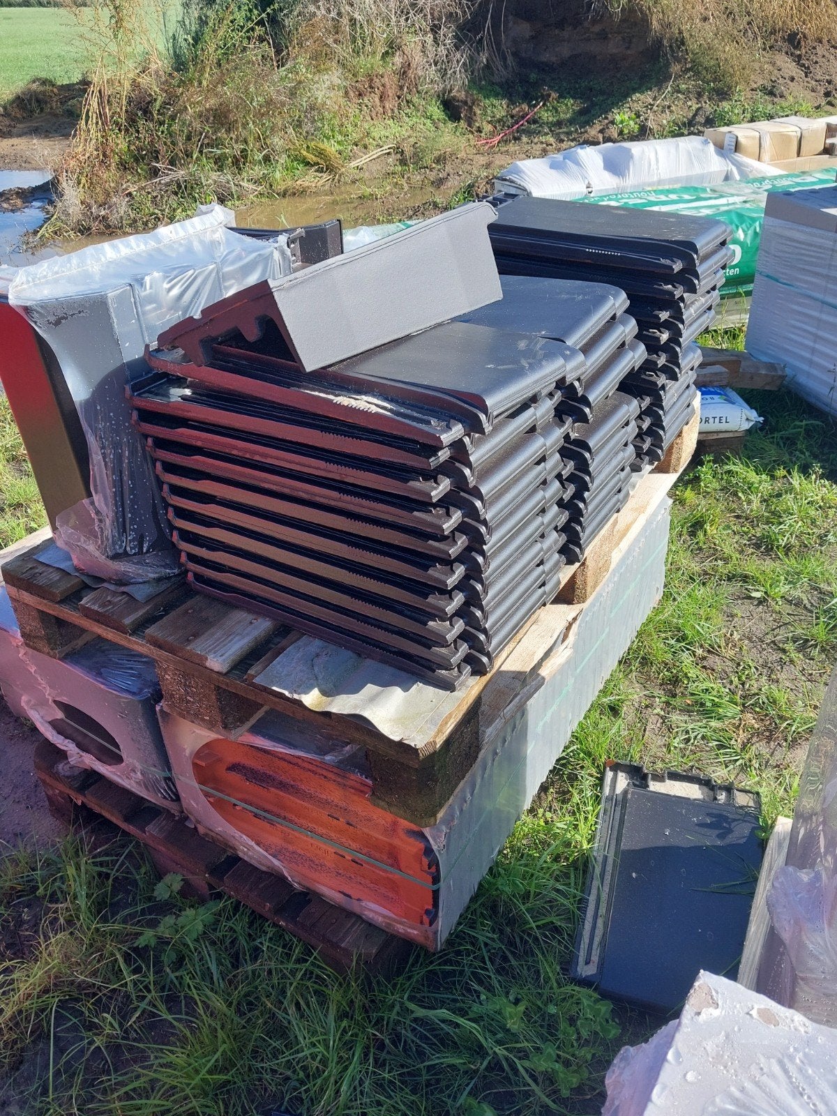 dakpannen nelskamp g10 pro zwart engobe, Ophalen, Steen of Klei, Zwart, Nieuw