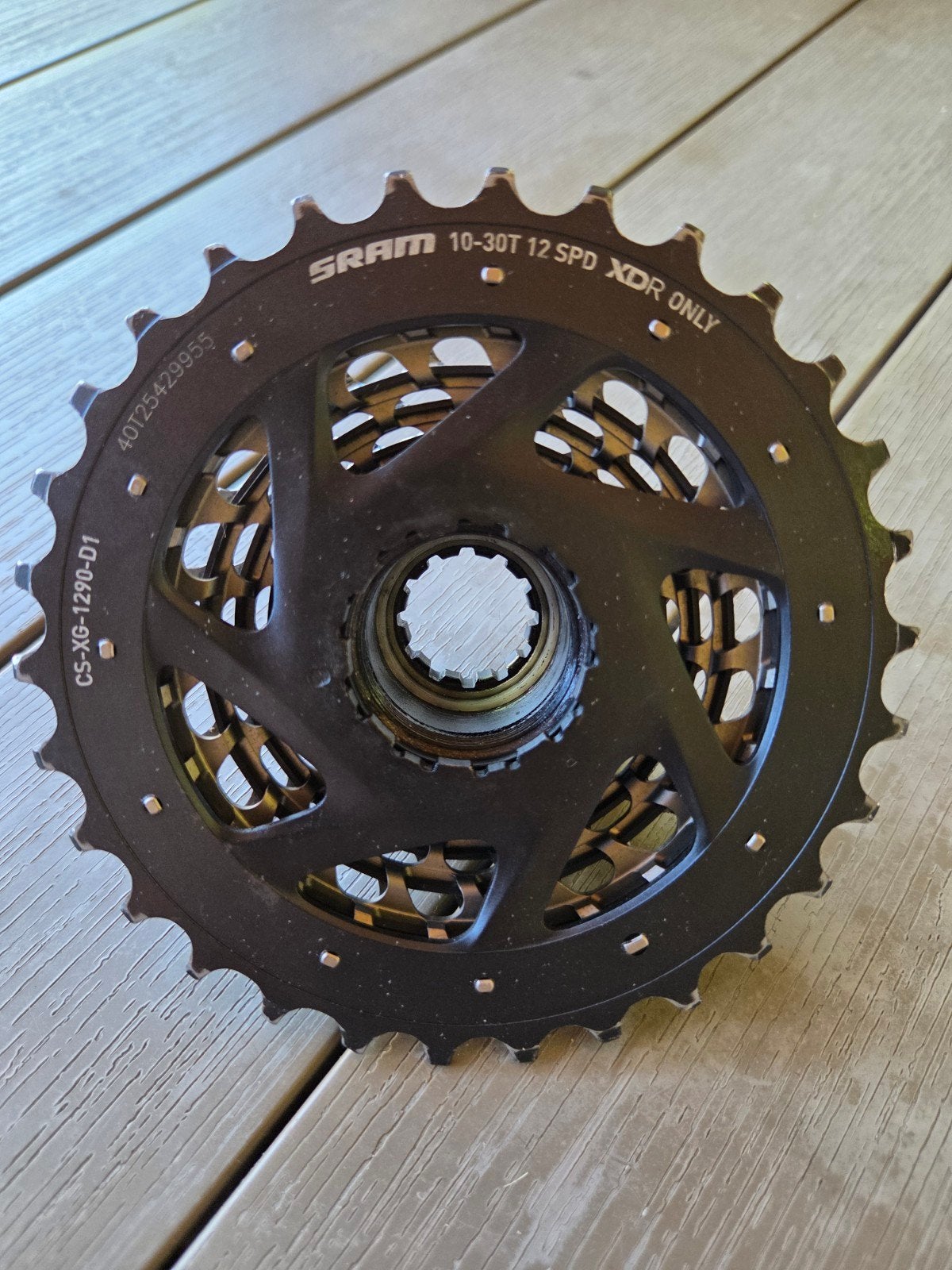 SRAM XDR 10-30T 12 Speed Cassette met Body, Fietsen en Brommers, Fietsonderdelen, Staal, Zo goed als nieuw, SRAM, Racefiets