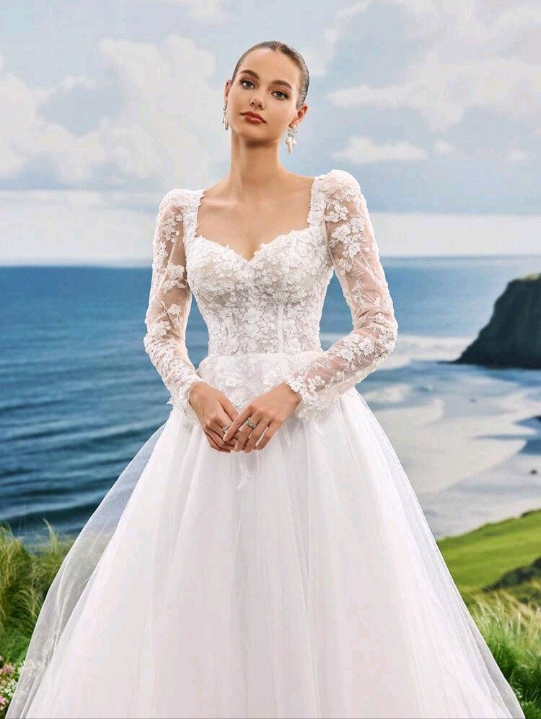 Nieuwe Trouwjurk Maat S - Romantisch & Elegant, Ophalen of Verzenden, Nieuw, Wit, Trouwjurk
