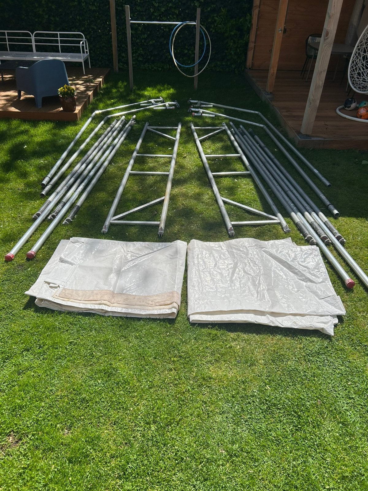 Altrex doorwerktent 3.05 breed, Ophalen, Zo goed als nieuw, Overige typen
