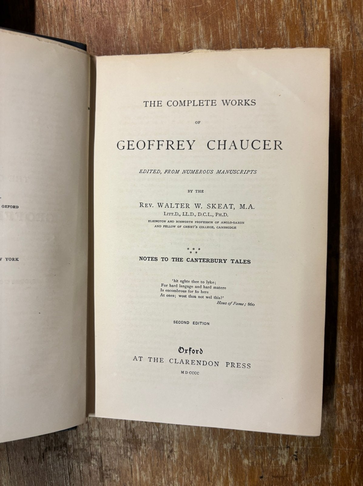 The Works of Geoffrey Chaucer - Canterbury Tales (1900), Ophalen of Verzenden, Gelezen, Europa overig