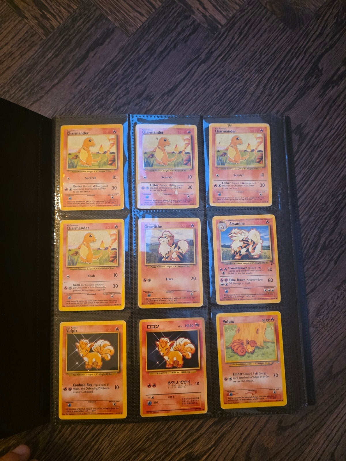Grote verzameling (183) vintage Pokémon kaarten in map, Ophalen of Verzenden, Gebruikt, Meerdere kaarten