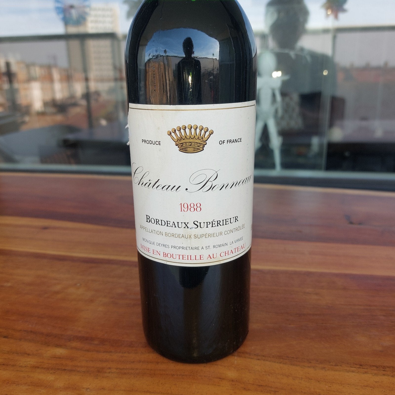 Chateau Bonneau 1988, Ophalen of Verzenden, Zo goed als nieuw, Frankrijk, Rode wijn