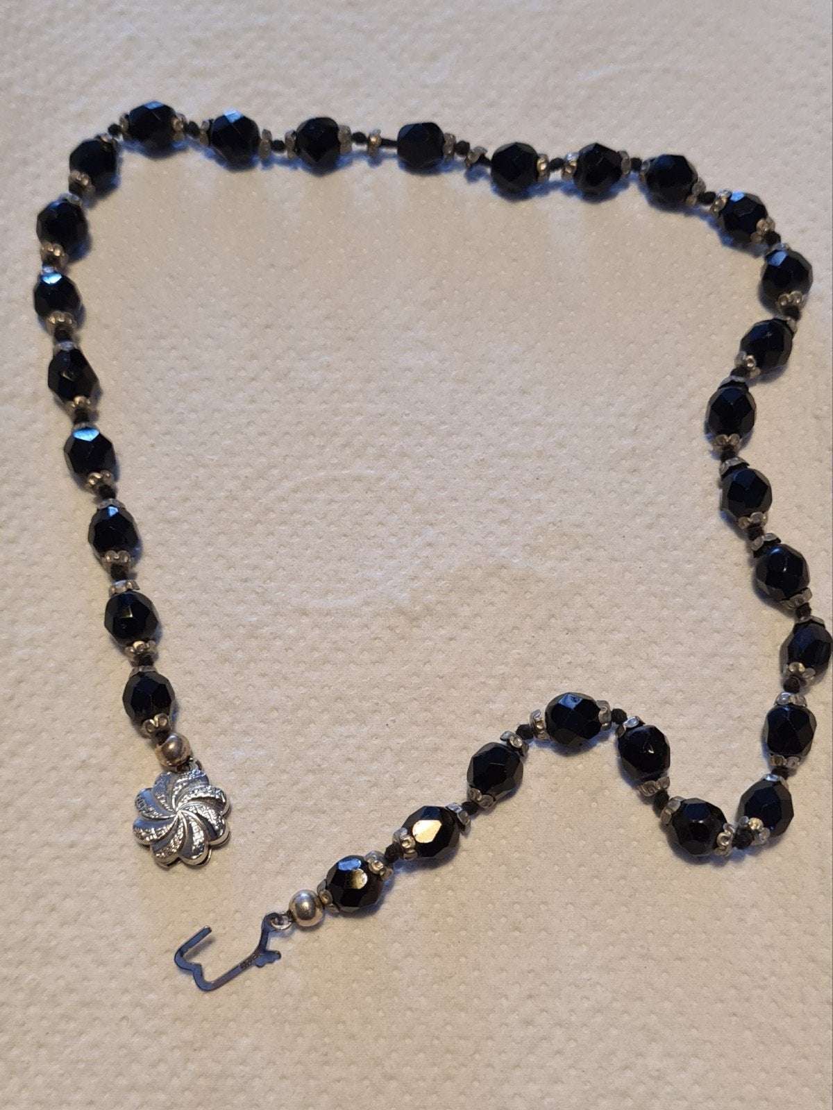 Gitten ketting met  835 Zilveren sluiting, Ophalen of Verzenden, Zilver, Ketting